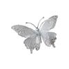 25Cm Sparkling Butterfly Christmas Tree Ornament Handmade Plastic Mesh Elegant Holiday Home Party Decorations