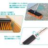 TeLIfe Deck Brush with Drain Tile 26cm Adjustable 127cm Suitable for and Durable Steel Hard Cleaning Bathroom and Concrete Floor Cleaning Wiper,