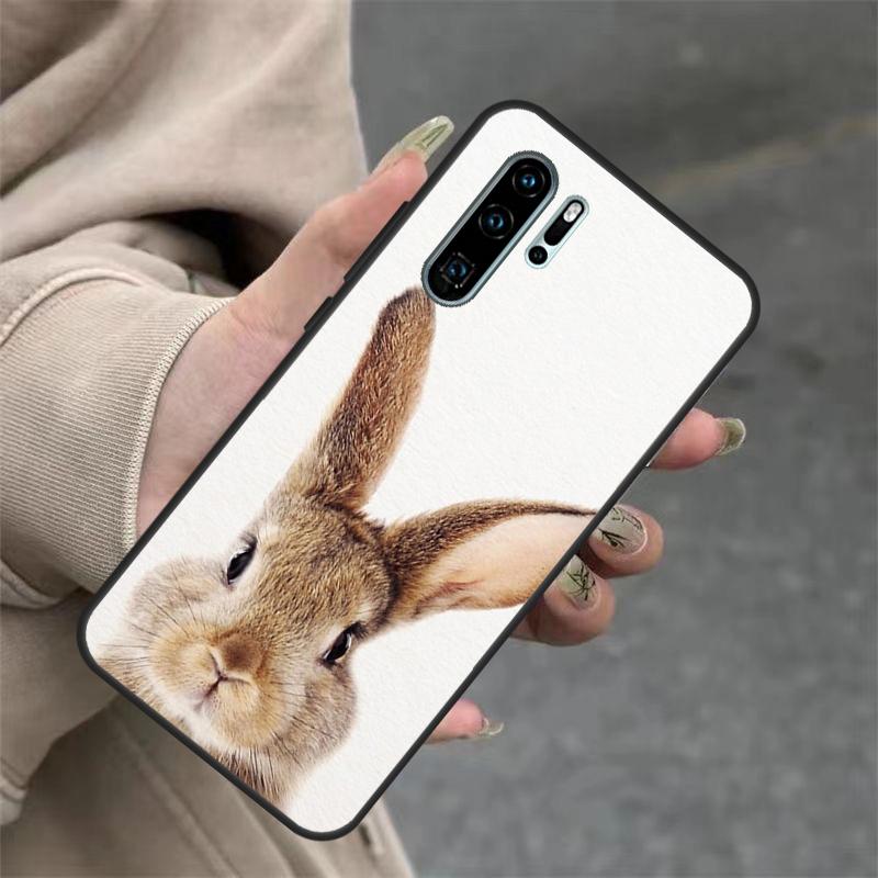 Cute Bunny Rabbit Case For Huawei Nova 3i 7i 8i 11i Y60 Y70 Y90 Y61 Y91 10 9 SE 11 Pro P20 P40 P30 Lite Cover
