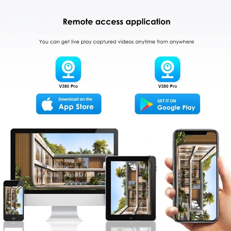 Wireless WIFI/4G Remote Waterproof Camera, Outdoor Home Intelligent High-definition Monitoring Camera, Dual Screen Monitor