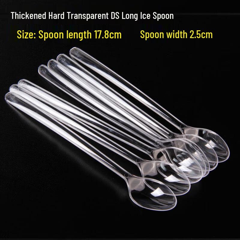 ZISIZ Одноразовая пластиковая ложка в индивидуальной упаковке