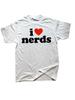 Streetwear Vintage Funny Meme Humor I Love Nerds Slogan Men's and Women T Shirt Tee Casual Over