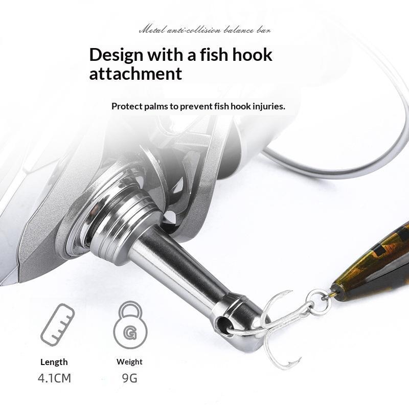 Fishing Wheel Balance Rod Universal Aluminum Fishing Reel Balancers Insertion In/Screw In Stand With Gasket Rubber Rings