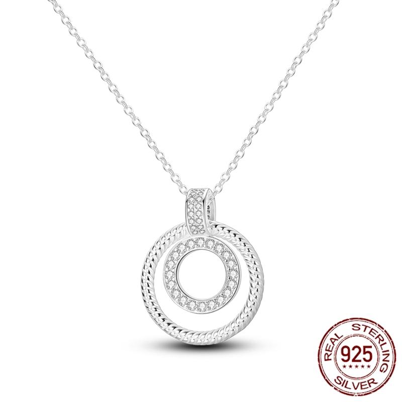 MULA Hote Heart Pendant Necklace 925 Silver Snake Neck Necklace Original Bracelet DIY Jewelry Fashion Luxury Women