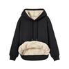 Women's Fashion Winter Solid Color Long Sleeve Hooded Fleece Sweatshirt