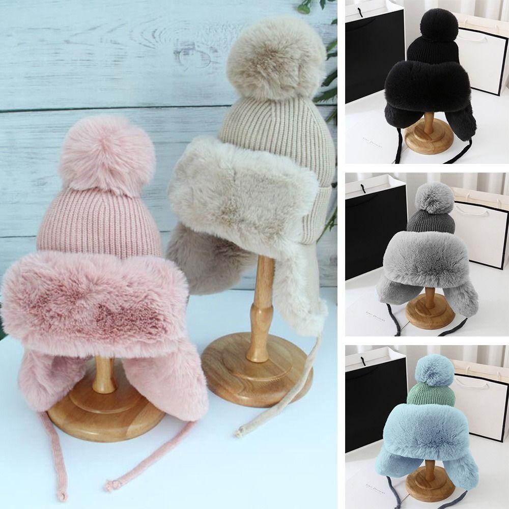 

Winter Gift Thickening Windproof Warm Winter Warm Cap Knitted Hats Ear Protection Hat