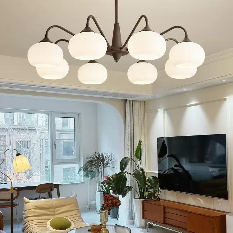 American Retro Chandelier: Elegant Vintage Lighting for Living Rooms, Bedrooms & Dining Areas