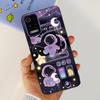 Para LG K52 2020 / LG Q52 2020 Funda Trasera Calavera Dragón Estilo Genial Dibujos Animados Carcasas Parachoques Bumper de Silicona Suave Negro Para LG K22 2020