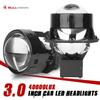 Bullvision 3-дюймові Bi-LED лінзи з гало-кільцями Проектори Лінзи 6000K LED Лампа Для фар H4 H7 Автомобільний Аксесуар 2 шт.