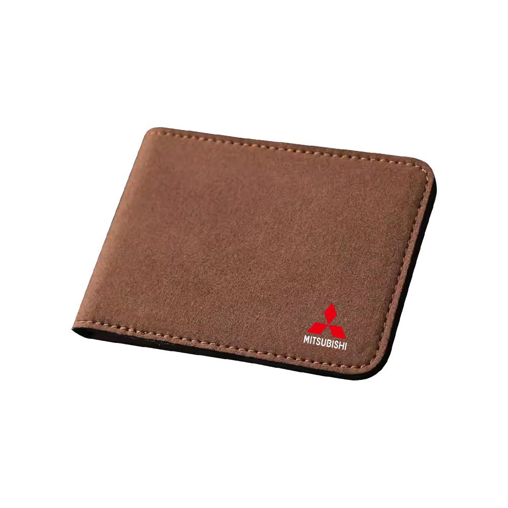 Ultra Thin Driver License Car Leather Wallet Clip For Mitsubishi Pajero Diamante L200 Lancer Galant Mirage RVR Car Accessories
