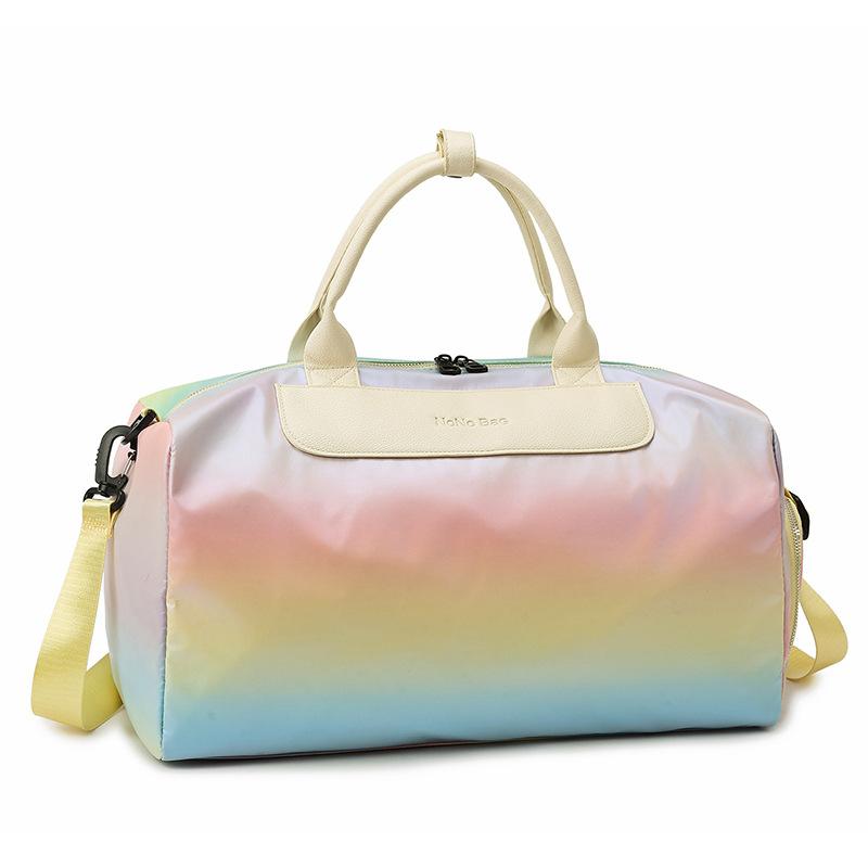 Gradually change fashion shoulder fitness bag new trend wet and dry separation yoga bag large capacity travel bag