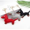 Süßer PU-Leder Tieranhänger Niedlicher Dackel Hund Schlüsselanhänger Anhänger Hängendes Ornament Rucksack Handtasche Charm Geschenk