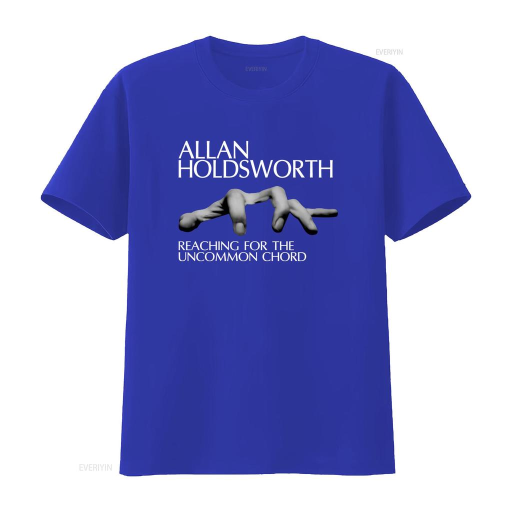 Allan Holdsworth Black Adult T Shirt High Quality with Reaching for the Uncommon Chord Print Vintage Washed Designer Clothes