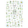 1 Sheet Nail Stickers Daisy Series Summer Nail Polish Manicure Gel Accessories Women Nail Art Tips Decoration