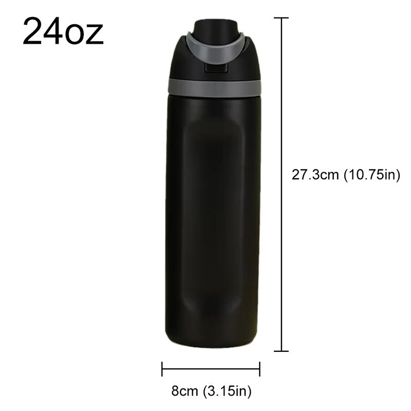 24oz Thermo Bottle Stainless Steel Thermos Water Bottle Double-Layer Thermal Mug Outdoor Sports Gym Vacuum Insulated Drinkware