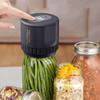 Compact Black And White Electric Mason Jar Vacuum Sealer For Food Preservation