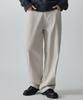 LXT Brushed Cotton Back Elastic Semi-Wide Chino Pants [Cream]