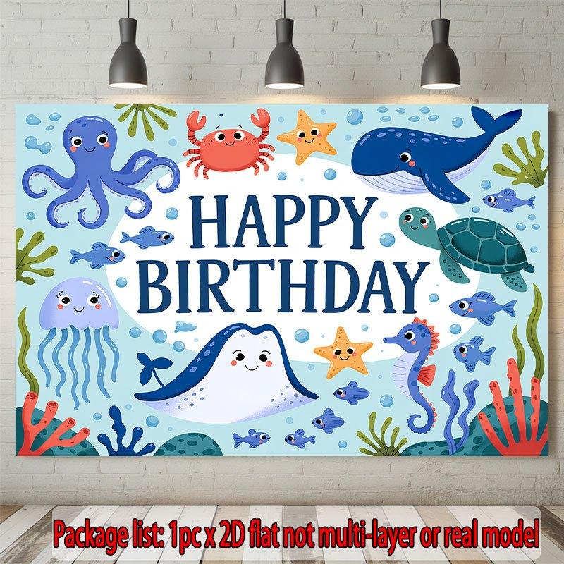 Party Backdrop Under The Sea Flat Under Events Wedding Coming Ceremony Four Seasons Photo Booth Background Front Door Decor