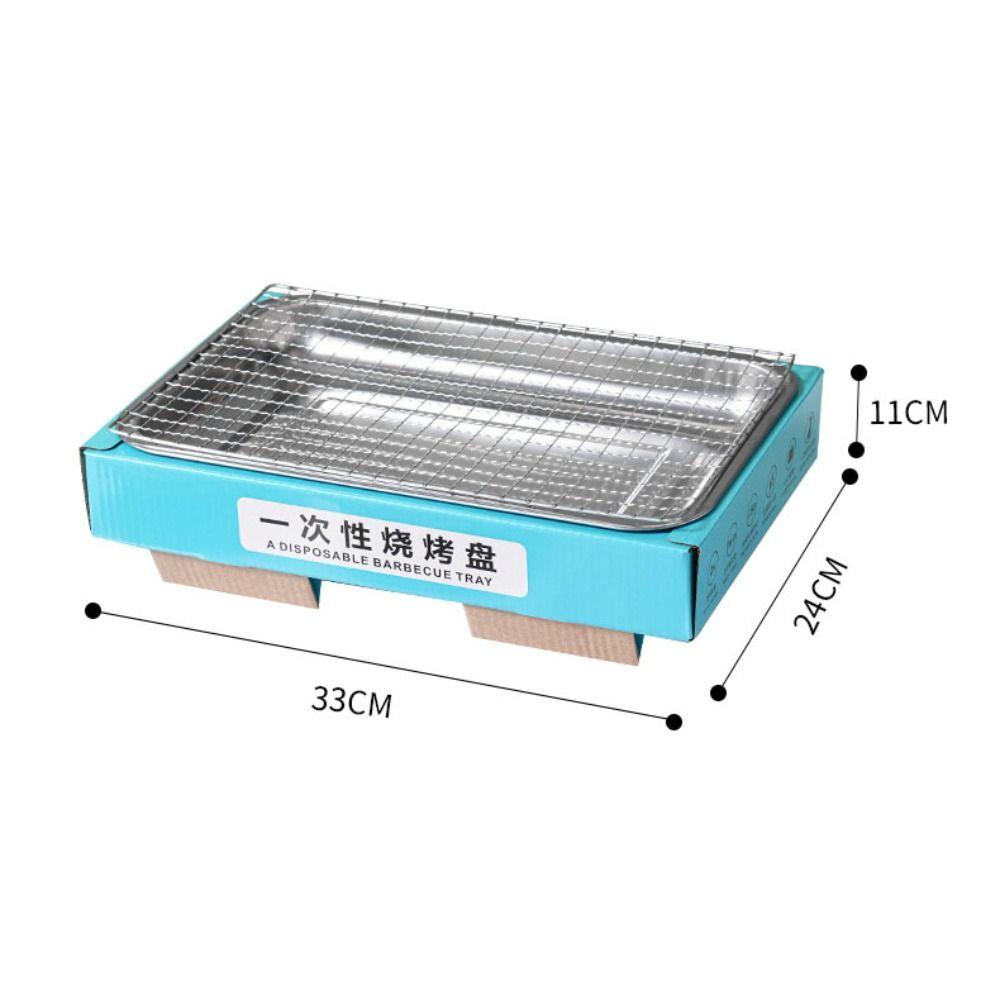 Smokeless Charcoal Grill Rectangular Barbecue Stove Portable BBQ Grill  Outdoor