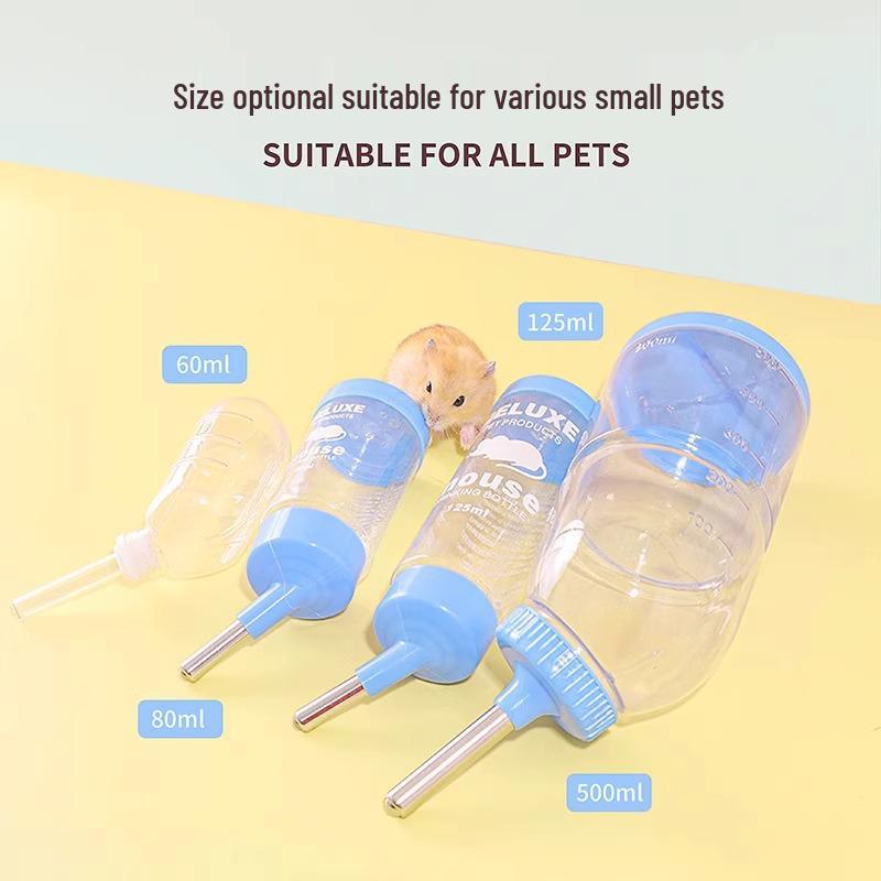 Leak-Proof Water Bottle for Hamsters, Rabbits, and Guinea Pigs - Roller Ball Design