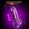 Vibrating Cock Ring With Tongue Clitoral Stimulator Raised Nodules Anal Beads For Couple Play Adult Sex Toys Penis Ring Wearable