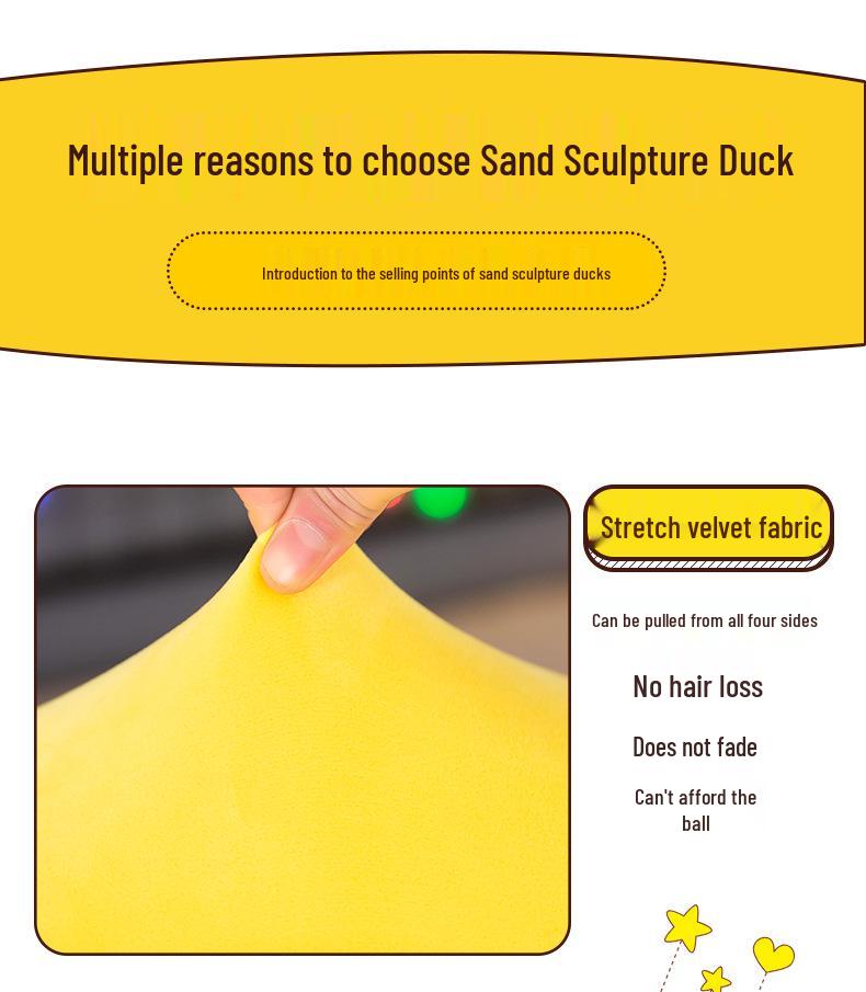 Adorable Derpy Duck Plush Pillow - Large Backrest Toy & Birthday Gift