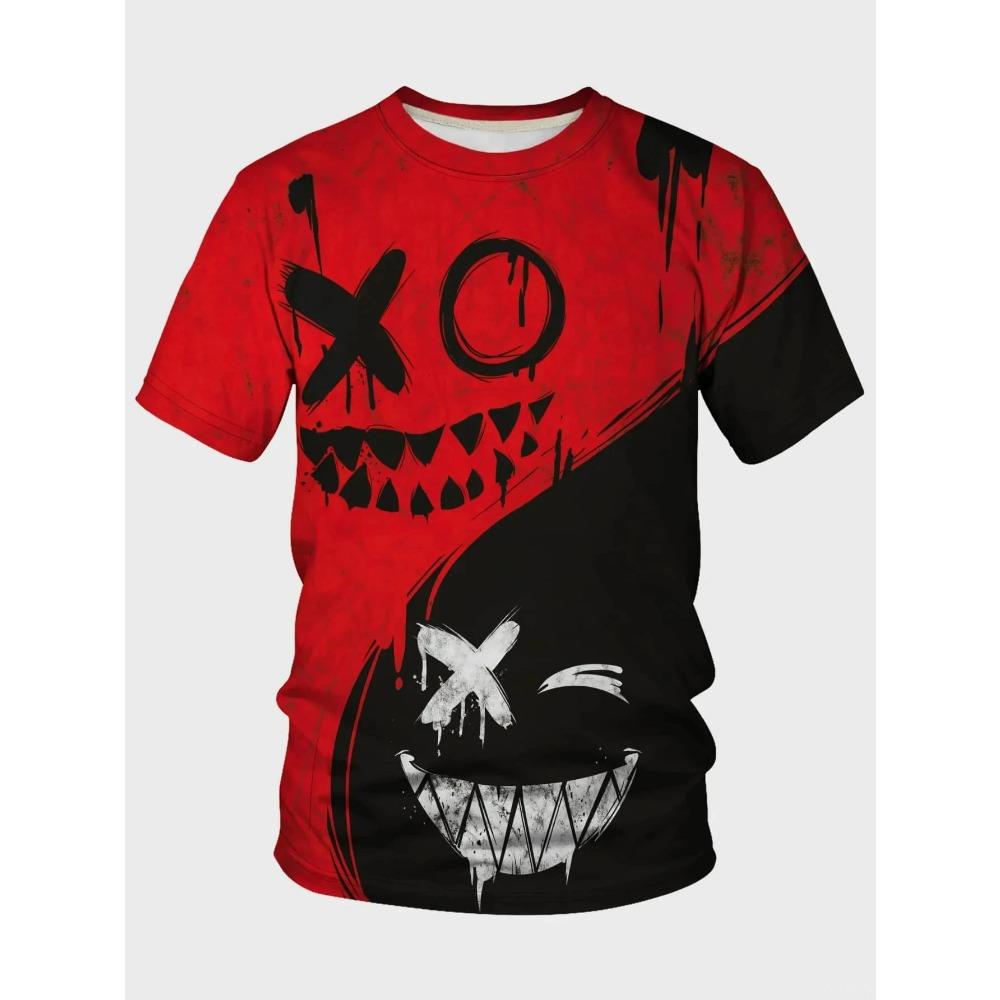 T-shirt Street Fashion per Bambini Manica Corta Stampa Hip Hop T-shirt Ragazzo T-shirt Pullover Abbigliamento Ragazza