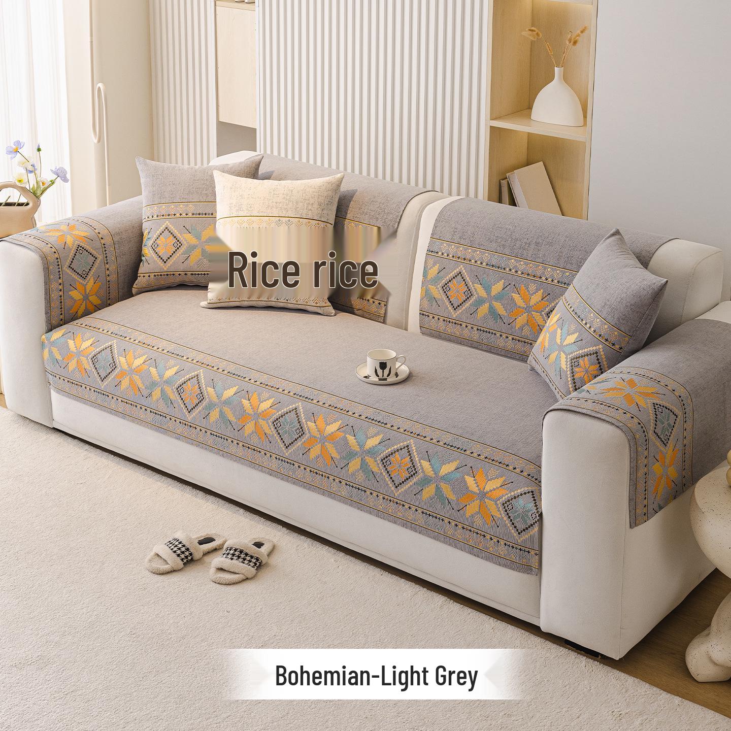 Премиальная нескользящая кожаная подстилка для дивана - Чехол-подушка на сиденье из шенилла для всех сезонов 70x70cm 1230₽