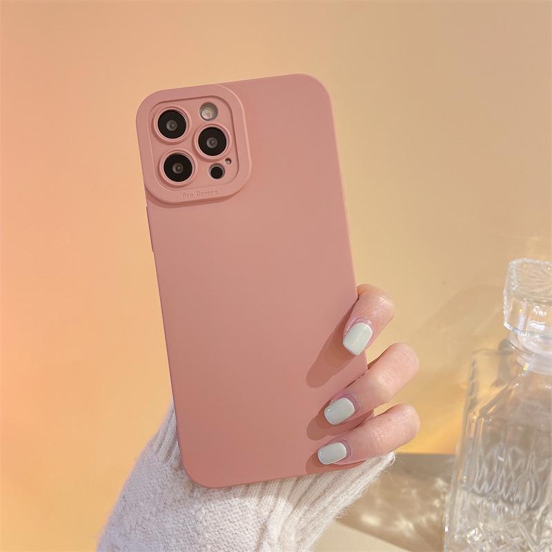 Silicone Solid Color Eye Pupil Phone Case for iPhone Models: 12, 13, 14, 15, 17 Pro Max.