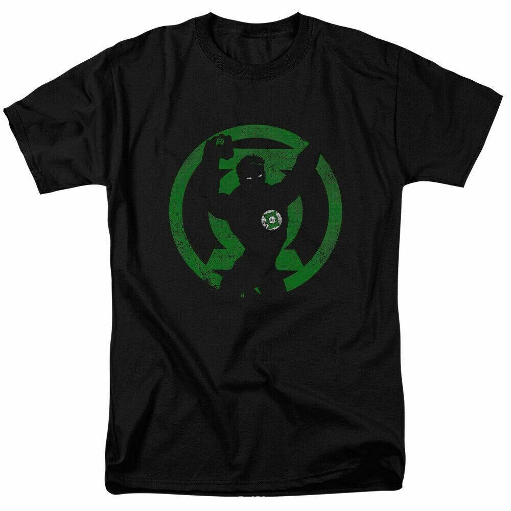 Green Lantern Symbol Knockout Logo T Shirt Licensed Comic Book Tee Black XXL