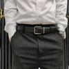 Herren Gürtel aus echtem Leder mit Dornschließe - 3,0 cm breit, Oberleder Rindsleder, Vielseitig für Business & Freizeit