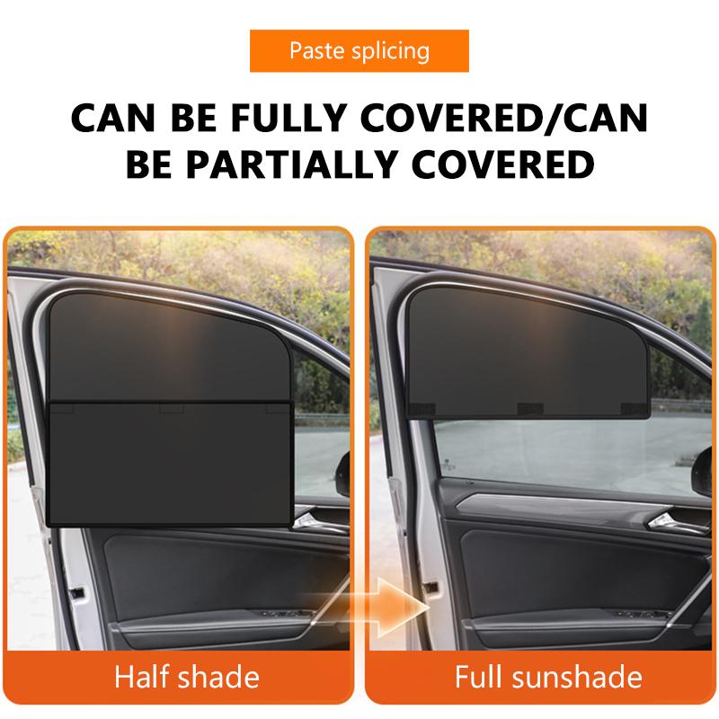 SEAMETAL Magnetic Car Window Sunshade Detachable Spliced Side Window Curtain Car Glass Sun Protection Curtain Shade