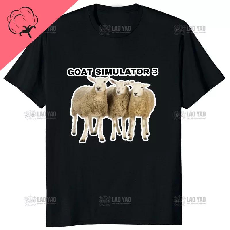 Life Is Better With Goats Unisex Graphic Tshirts Goat Lover TShirt Creative Hipster Gothic Male HipHop Cotton ShortSleev