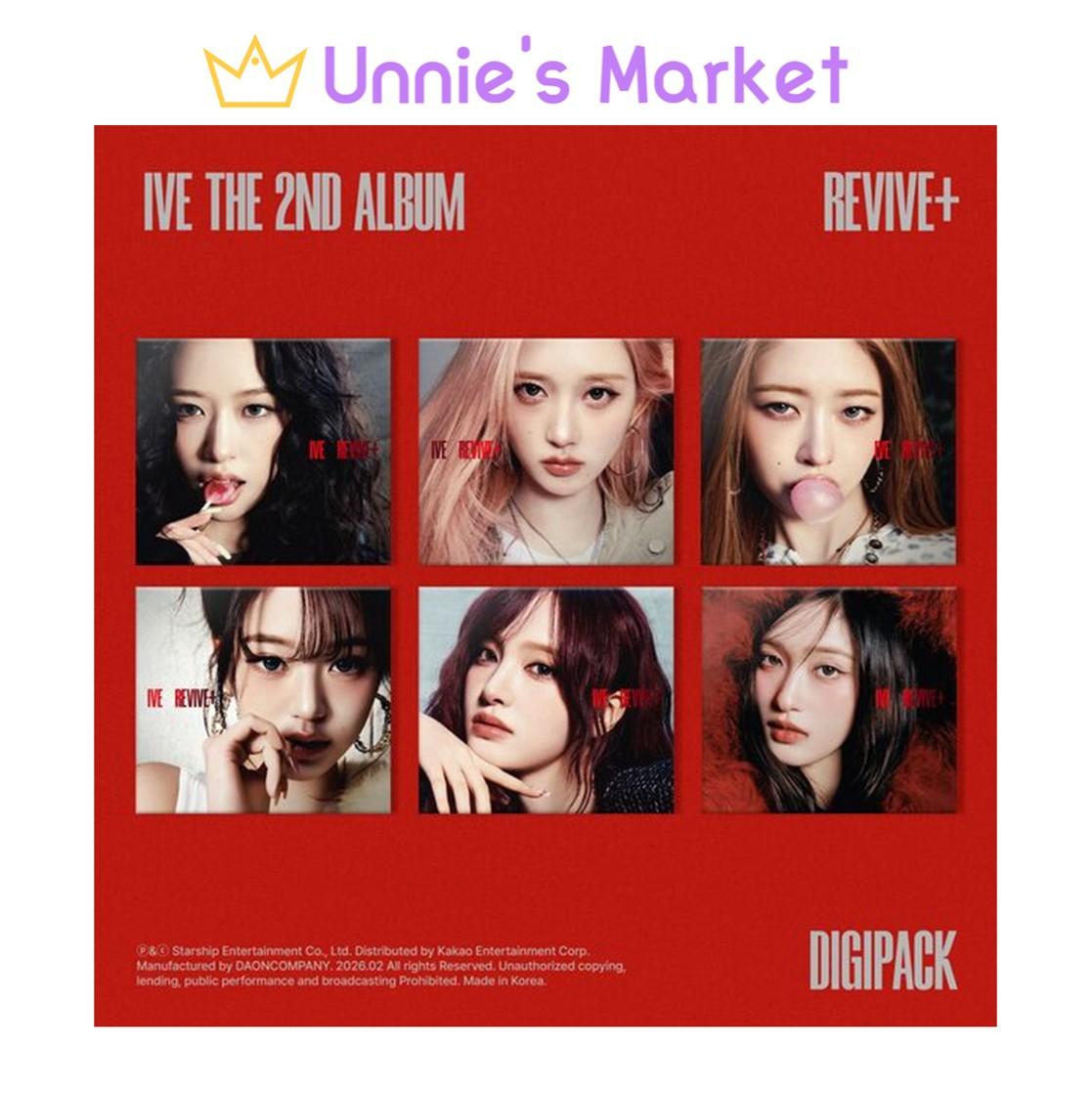 

(Digipack Ver.) IVE [REVIVE+] Другий альбом + Безкоштовний подарунок Random ver. 1EA