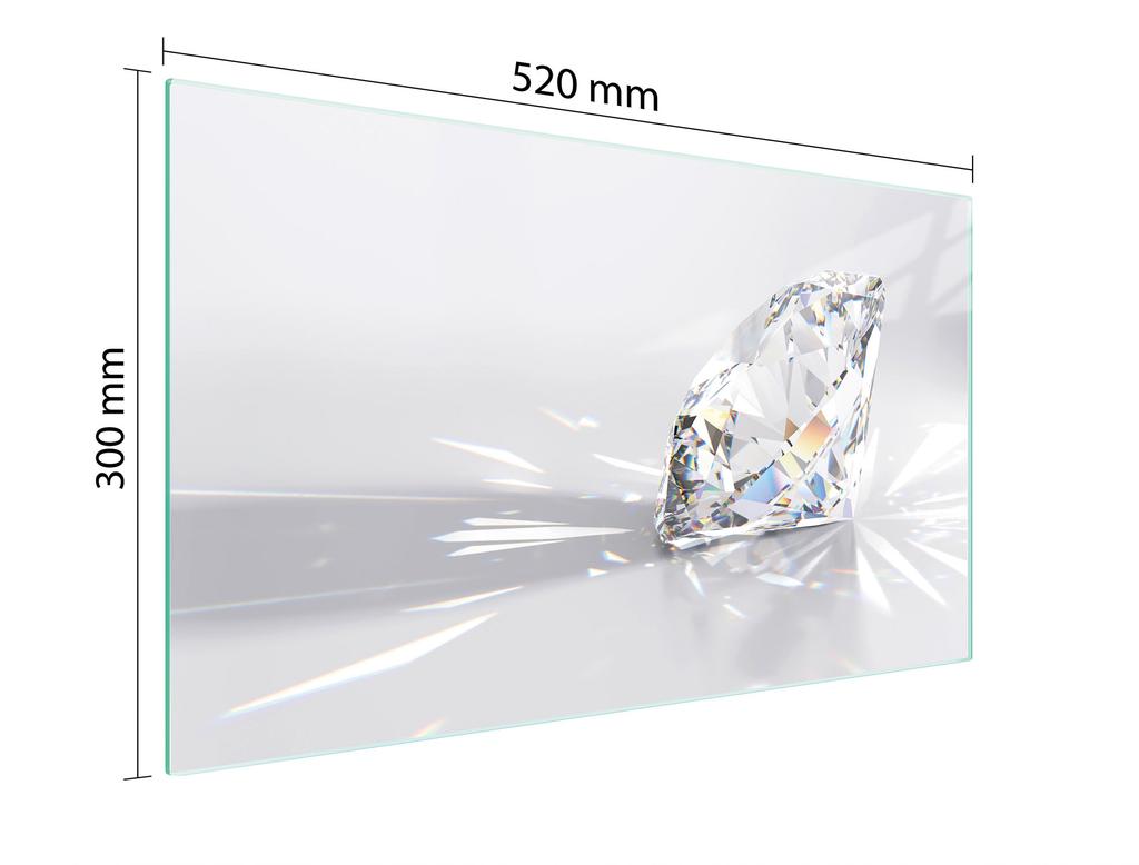 SZKLANA DESKA DO KROJENIA 52x30 DIAMENT