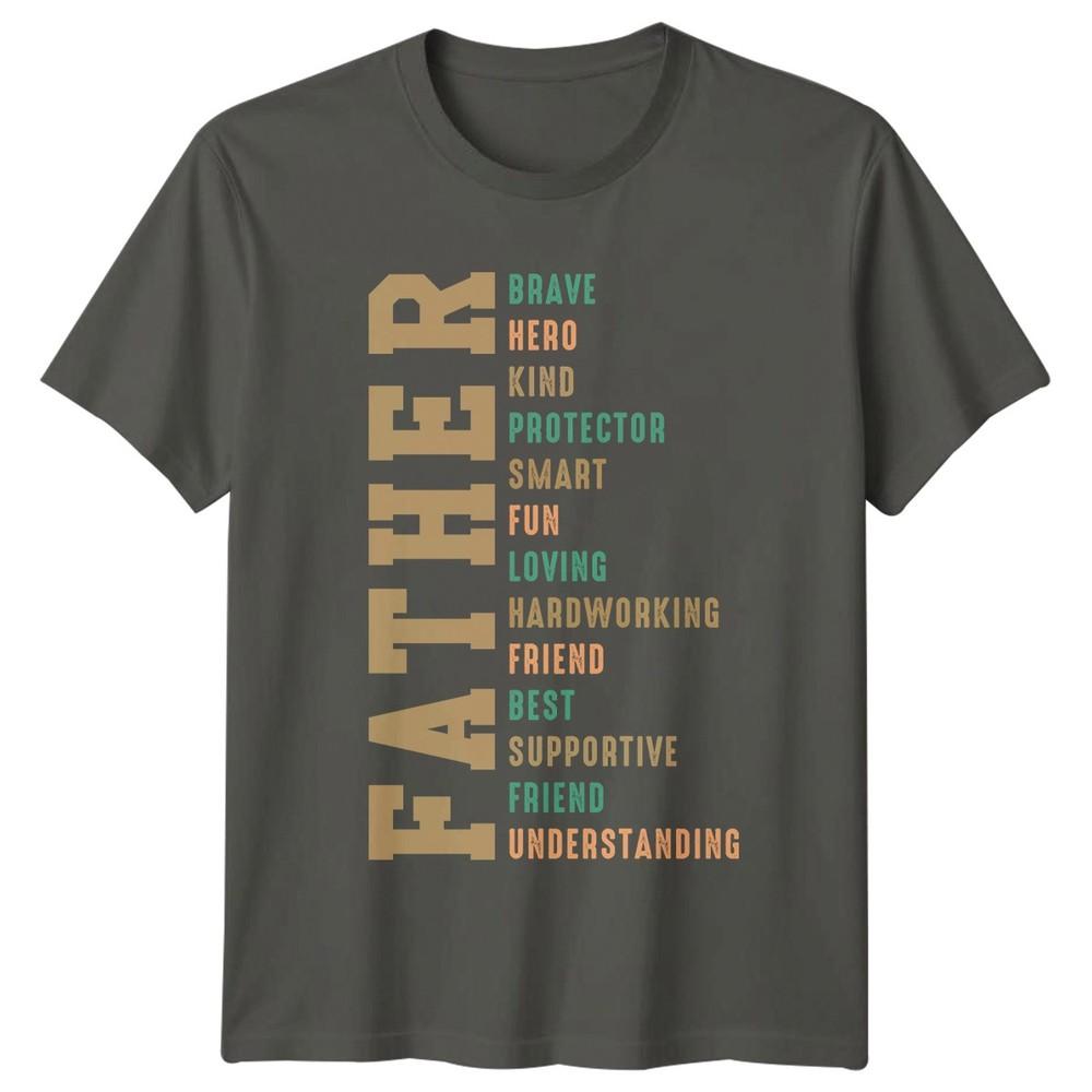 Father Brave Hero Kind Protector Unisexs TShirt Fathers Day Family Gift For Him S