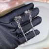 Women Shining Stud Earrings Pendant Needle Retro Simple Fashionable and Versatile Jewelry Accessories