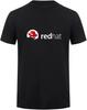 Red Hat Linux T Shirt Men Cotton O Neck Short Sleeve Software Company T Shirts Top Black
