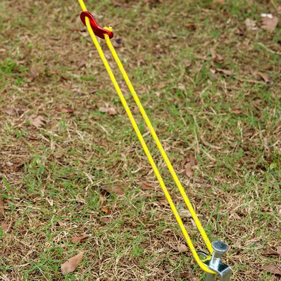 Lina wiatroszczelna do użytku na zewnątrz Ultralekka linka namiotowa z regulatorem napinacza Odporna na zużycie Super wytrzymałość na rozciąganie Odblaskowe linki kempingowe