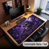 Skull Gothic Theme Custom Mouse Pad Personalized With Name Text Customized Desk Mat For Office Home Decor