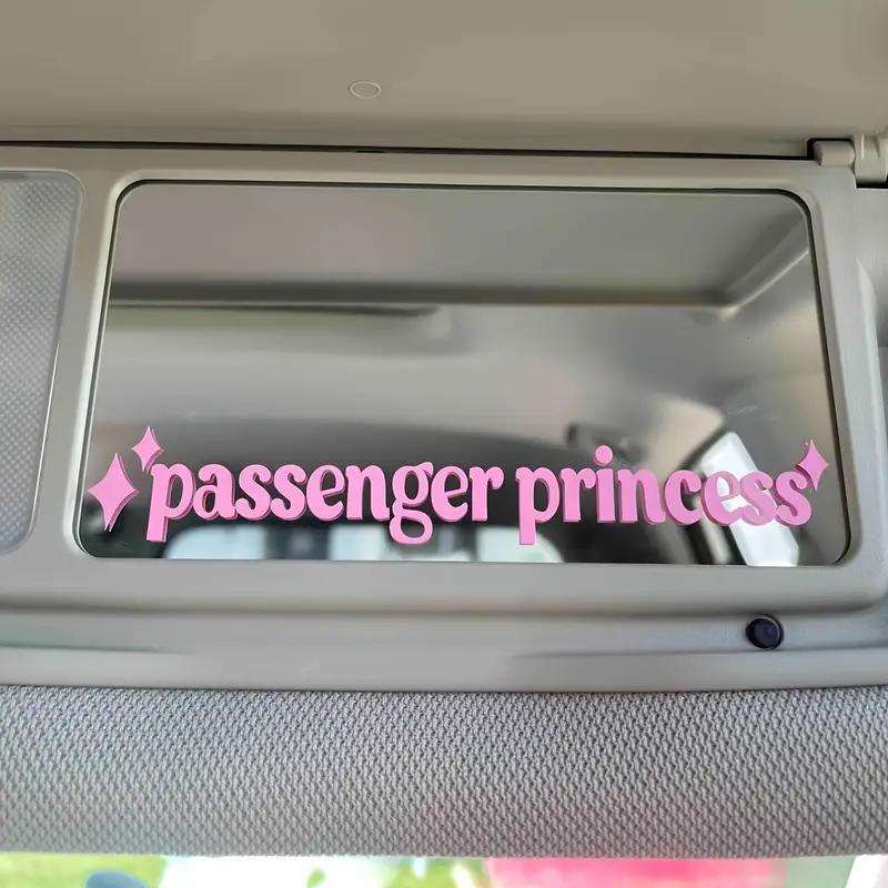 Passenger Princess Personalized Car Mirror Sticker One Size розовый