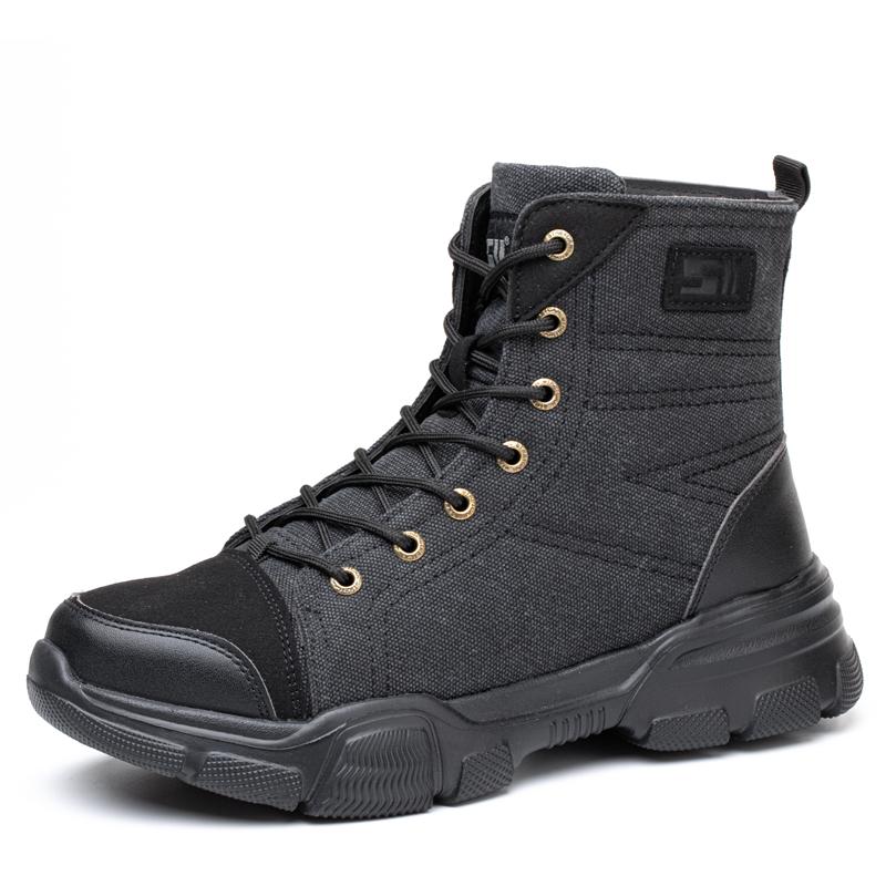 

Non Slip Work Boots for Men Indestructible Boots for Men Steel Toe Shoes for Men Anti-smash Anti-piercing Safety Shoes 41