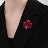 Vintage Emaille Ahornblatt Brosche Anstecknadel Elegant Unisex Brustnadel Kleiderzubehör Für Lässige Partykleidung
