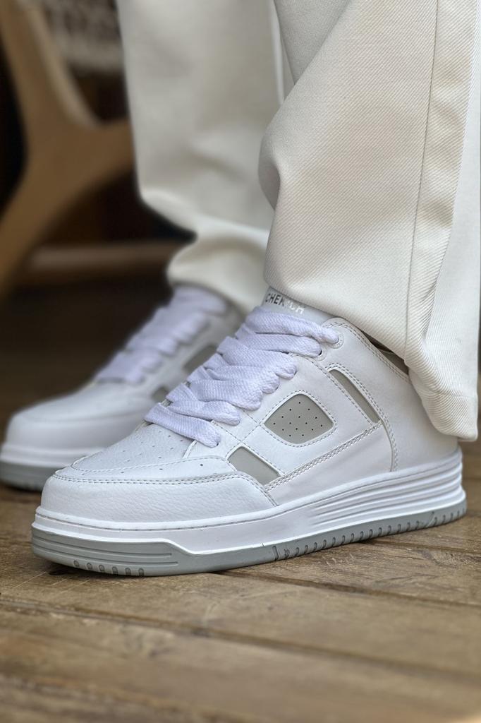 Chekich H New Collection CH2410 Avax Men Sports Shoe White Black Brown Tan