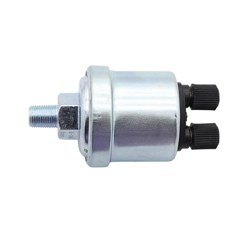 Universal Oil Pressure Sensor 2 Pins 0-10Bar 1/8 NPT 10mm for VDO Generator Part with Alarm Pressure Oil Sensing Plug