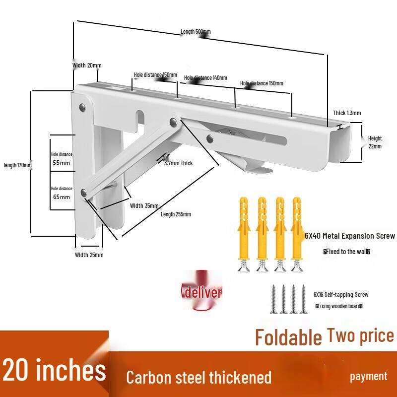 Jundingying 20-inch Outdoor Triangular Shelf Brackets