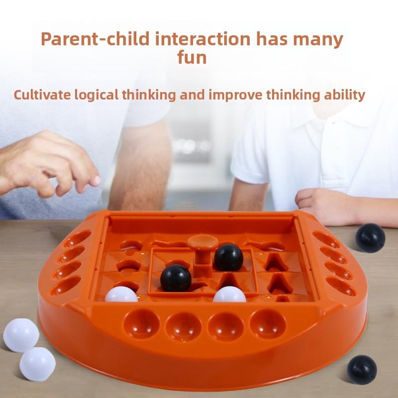 Rotating Connect Track Four Chess Toy Parent Child Interactive Training Thinking