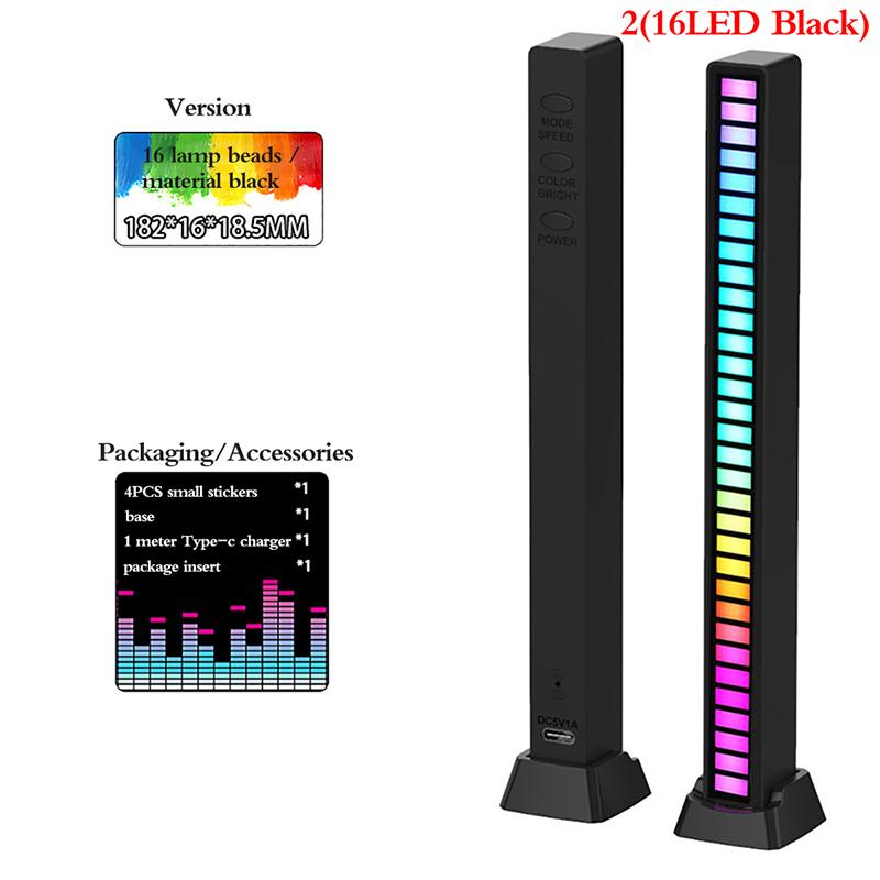 

Creative 5V Usb 16/32 Led Night Lights App Control Rgb Music Rhythm Light Bar