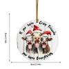 Cow Christmas Ornament 2D Acrylic Festive Winter Holiday Party Decorations Barn Ornaments For Christmas Tree Decorations For