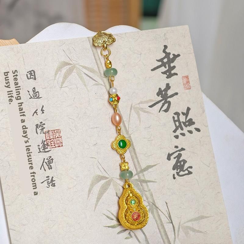 Ancient Style Waist Jade Ornament Waist Pendant Chinese Hanfu Cheongsam Hanging Tassel Waist Chain Pendants Dress Waist Decor